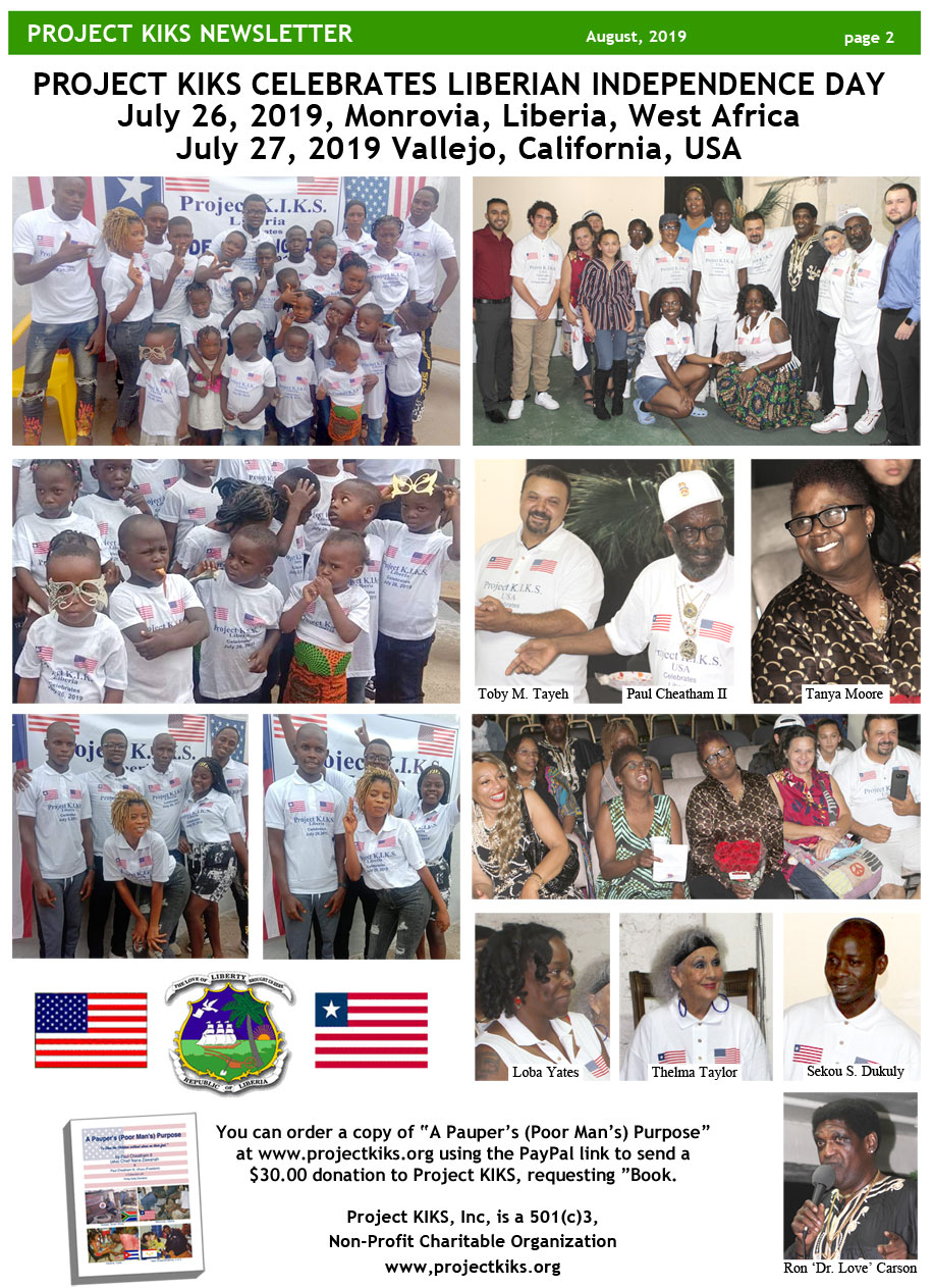 Liberian Day Newsletter page 2