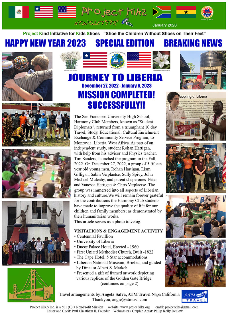 KIKS Newsletter Harmony Club 2022-23 page 1